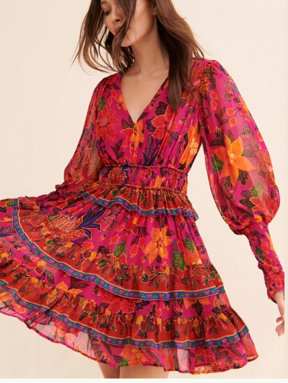 Farm Rio Tropical Tapestry Dress
